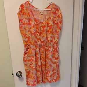 Mossimo Supply Co. Pink and Yellow Floral Top